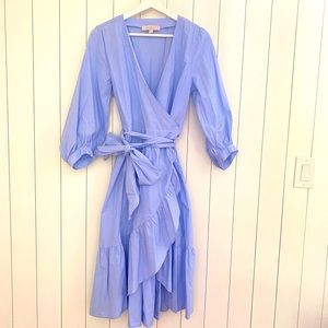 Loft ruffle wrap dress size 6